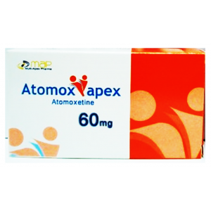 Atomox apex 60 mg ( Atomoxetine ) 30 capsules